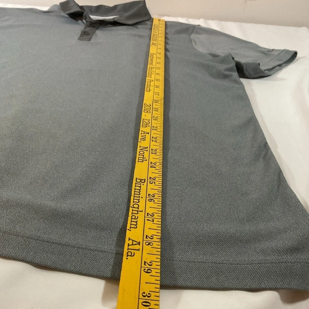 2 Nike‎ Golf Dri-FIT Mens XL Gray Polo Shirt Kinematic Sports Short Sleeve XL